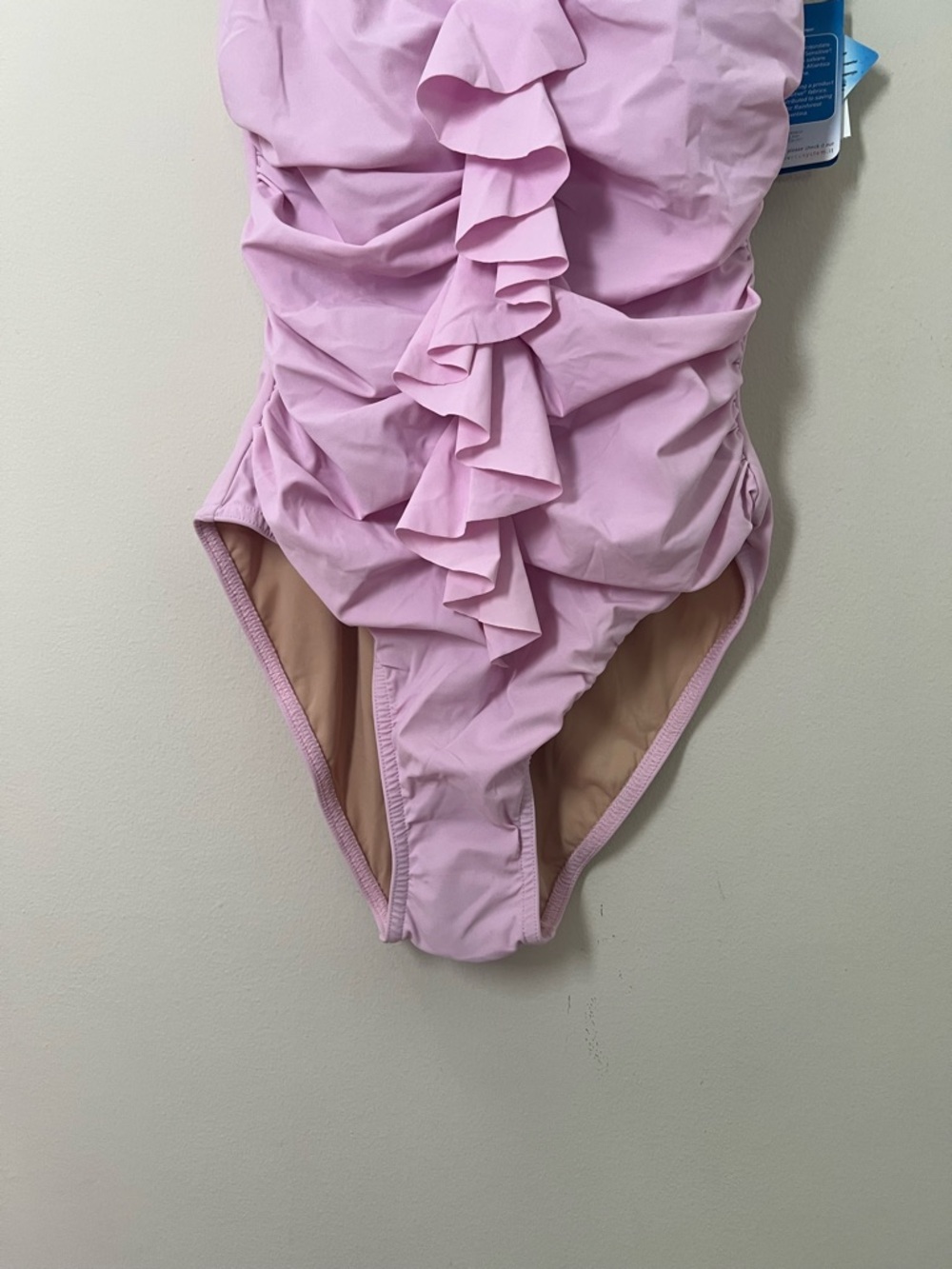 Karla Collette light  Pink Floral-Front V-Neck One-Piece Swimsuit - Picture 9 of 16